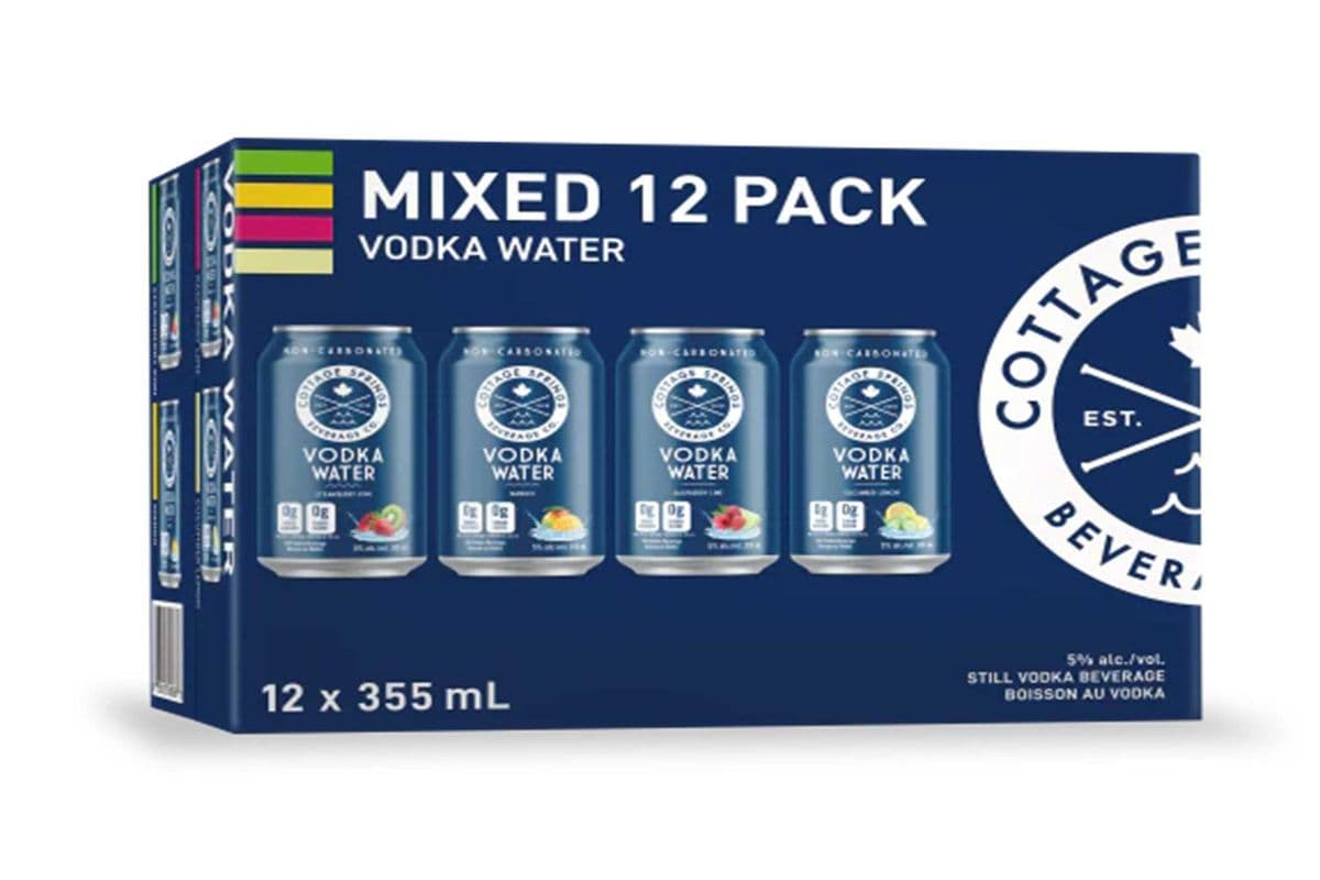 Cottage Springs Vodka Water Variety Pack 12 CANS (12 x 355 ML)
