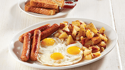 Three Eggs with Sausages (4)