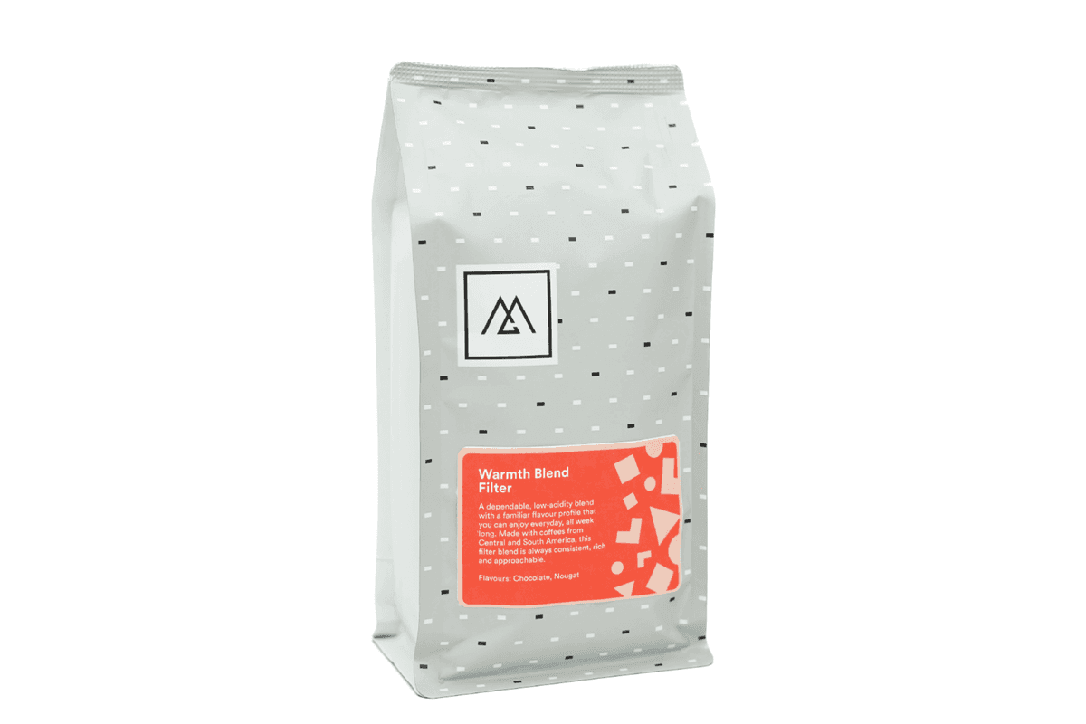 Warmth Filter Blend Wholebeans (300g bag)