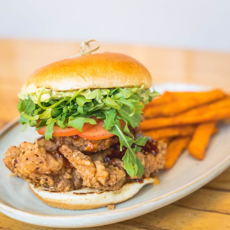 Korean Fried Chicken Burger