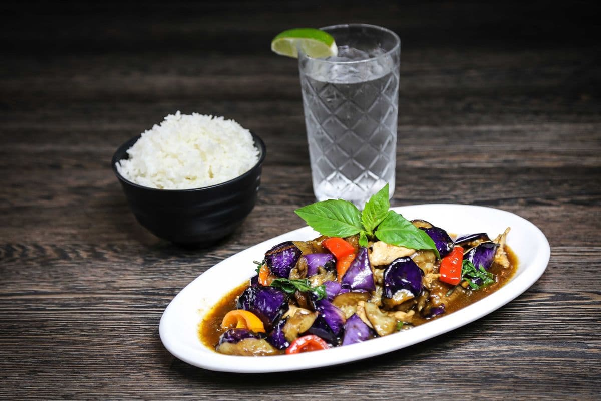 20. Thai Style Long Eggplant