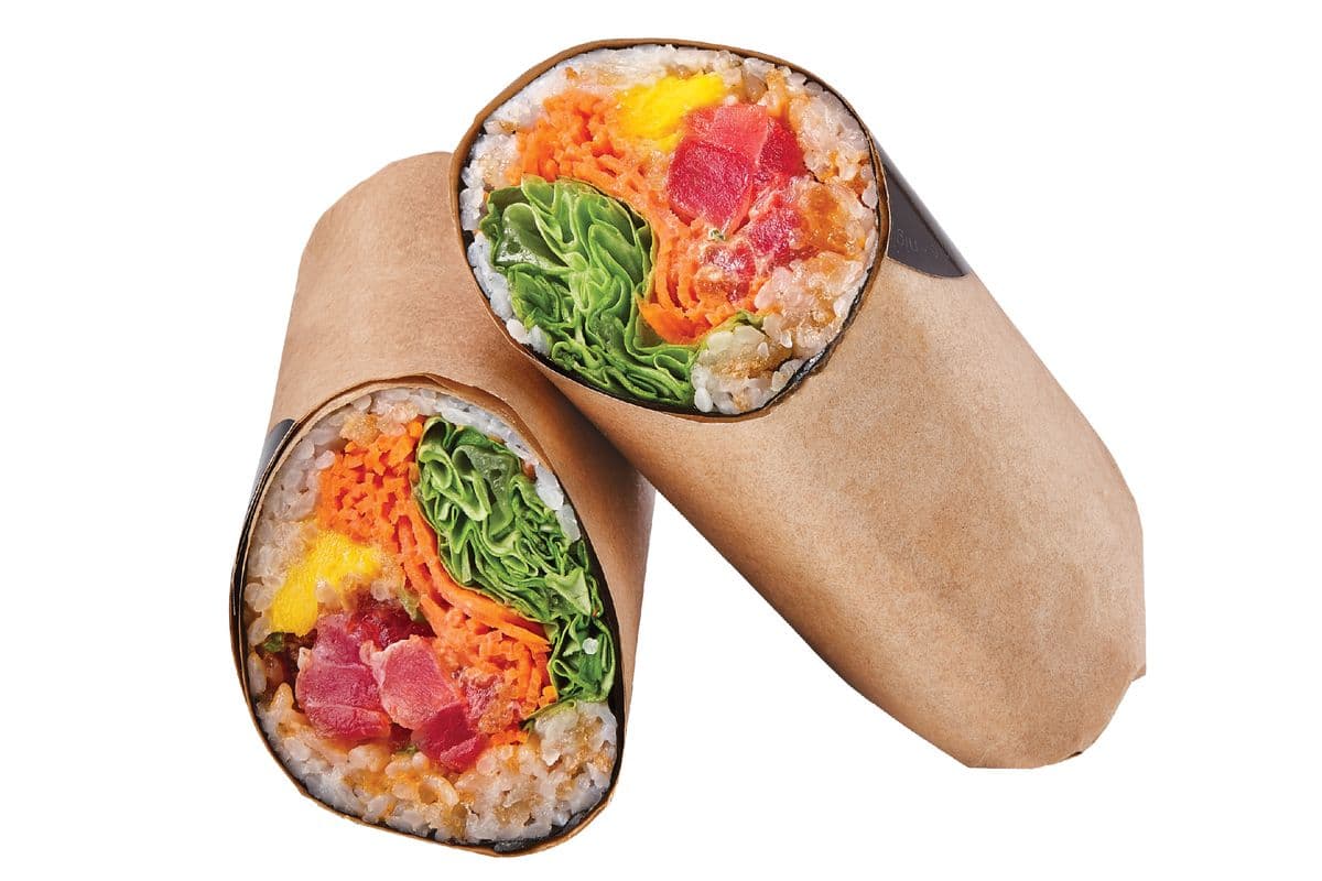 Spicy Tuna and Mango Sushi Burrito