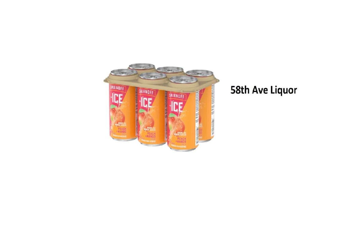 SMIRNOFF ICE PEACH & MANGO CANS (1 x 6x355ML)