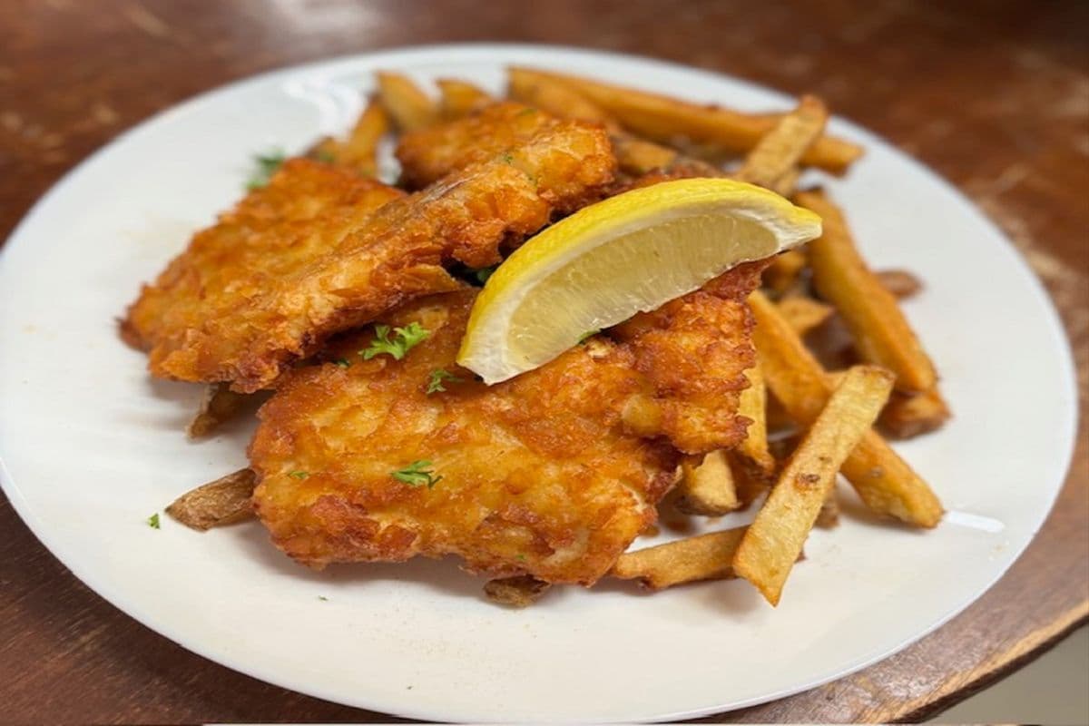 Salt and Vinegar Fish with Chips