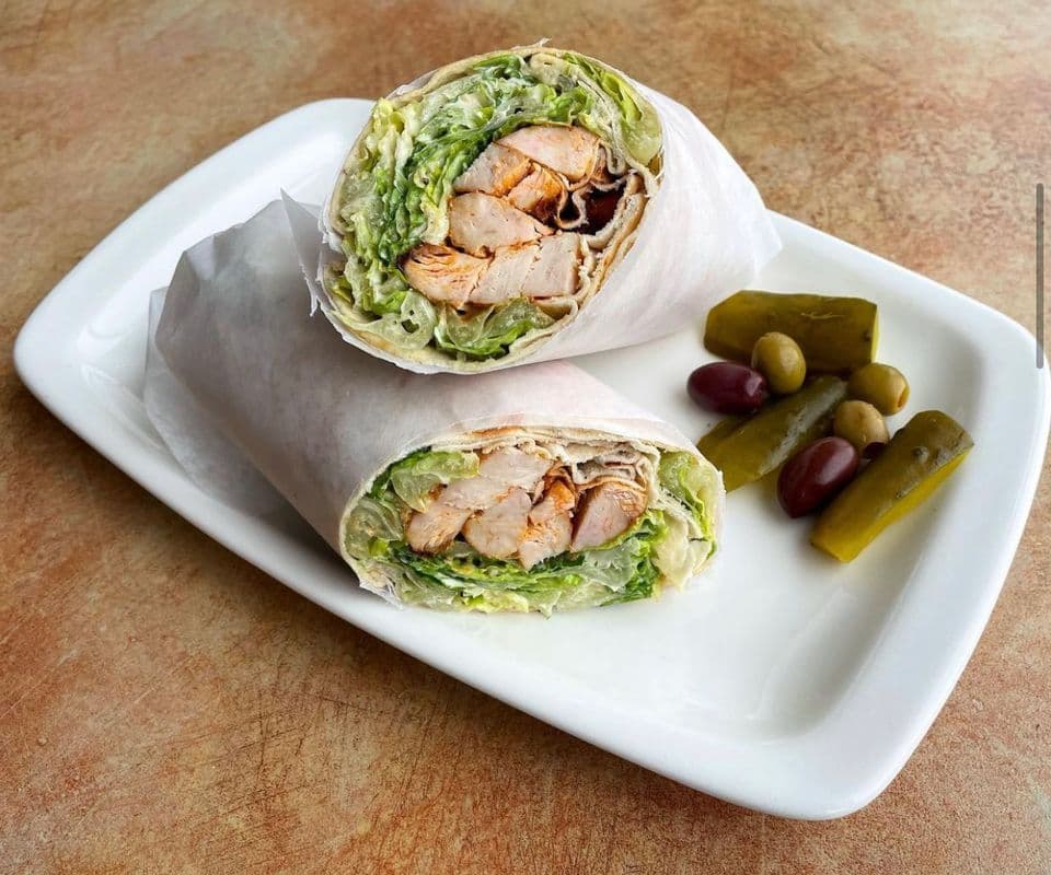 Chicken Caesar Pita Wrap