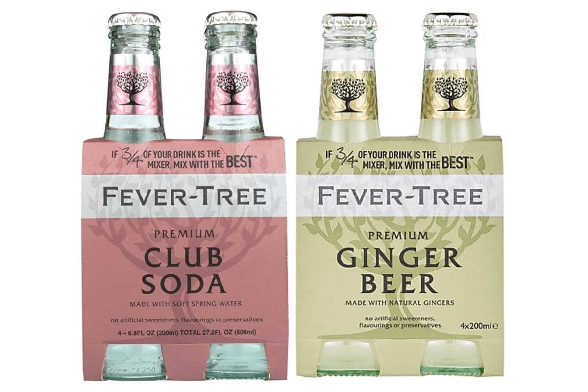 Fever Tree Craft Soda - Club Soda (4 bottles) (4 x 200 mL)