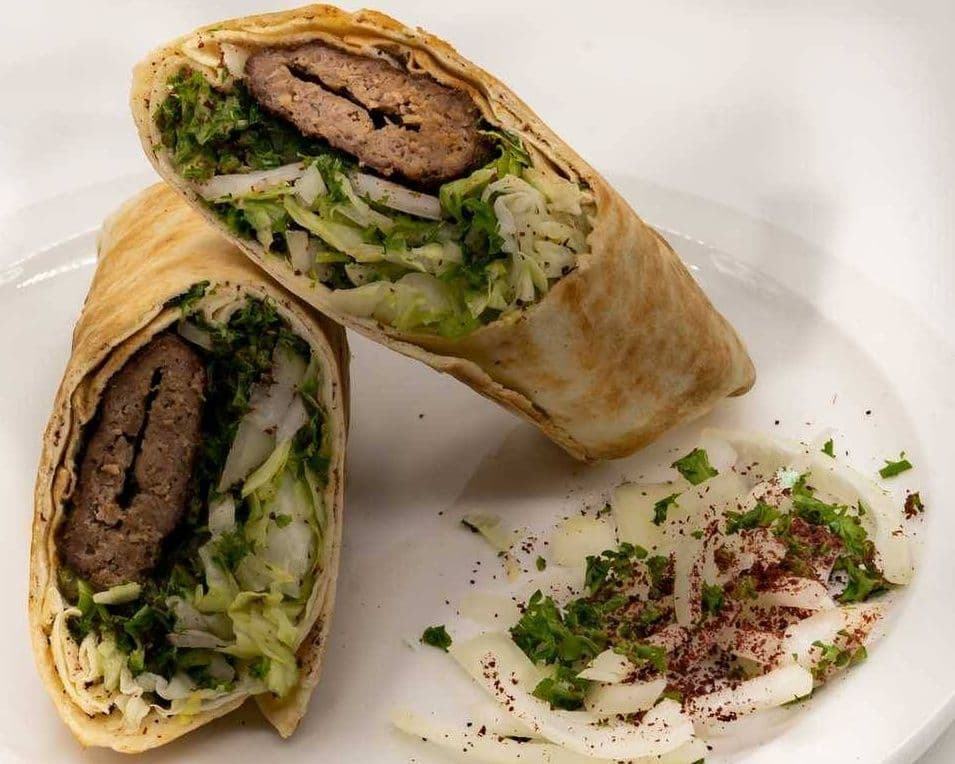 Beef Kofta Kabob Wrap