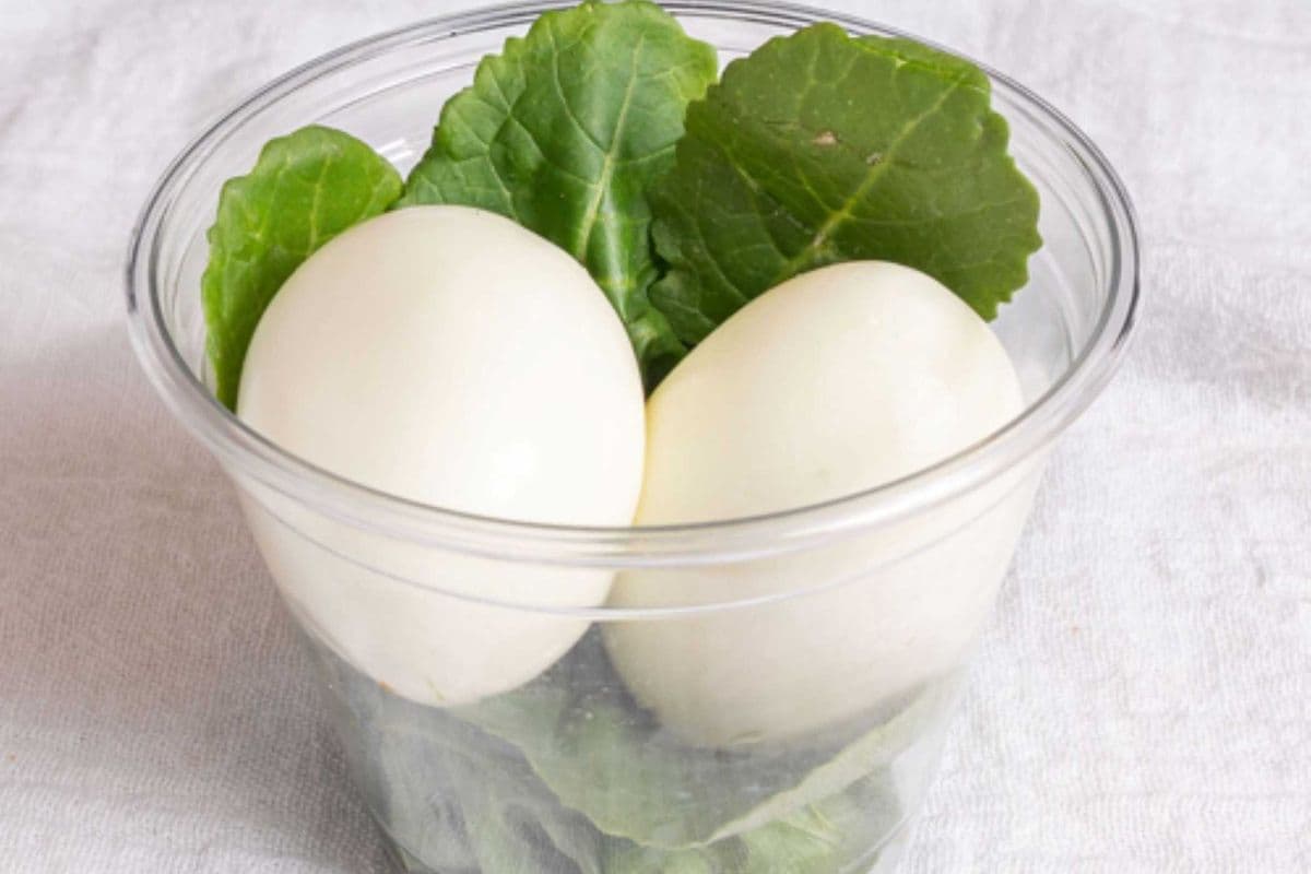 Hard Boiled Eggs and Baby Kale