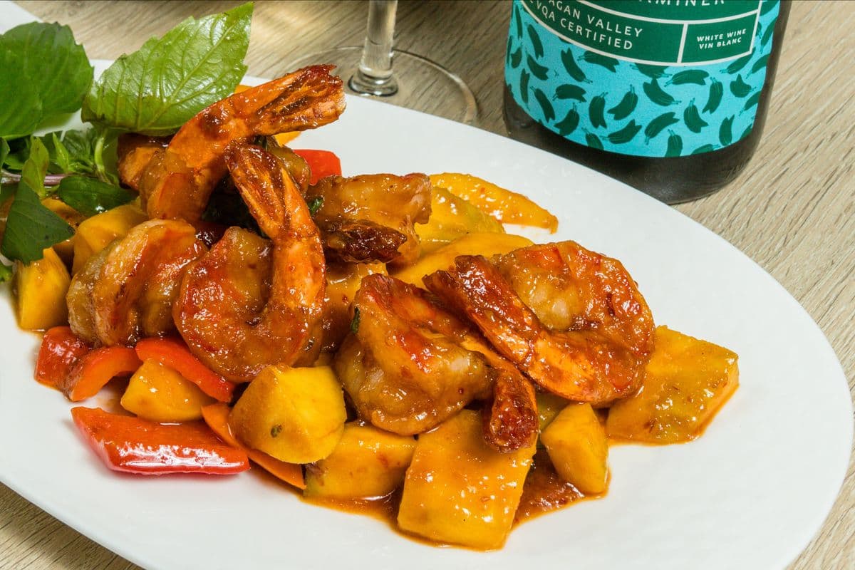 Mango Chili Tiger Prawns