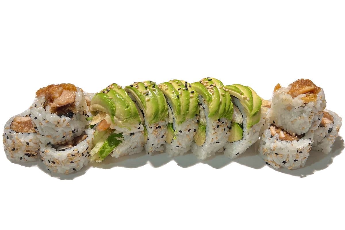 Green Dragon & Chicken Teriyaki Roll