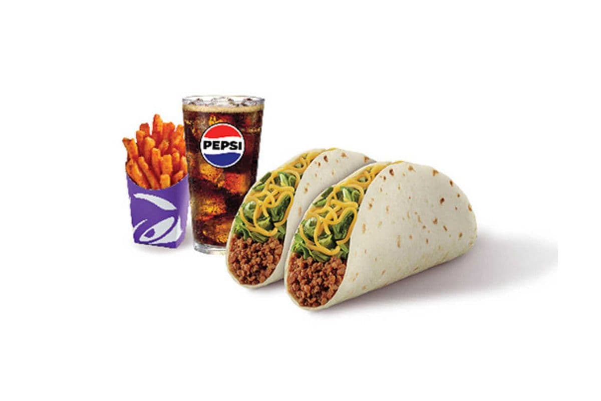 2 Beef Soft Tacos Combo