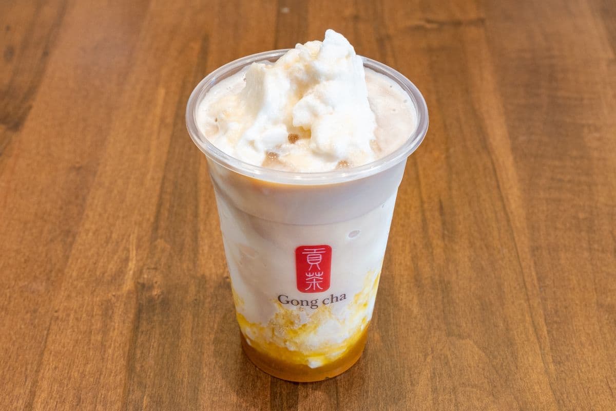 Peach Teaffogato