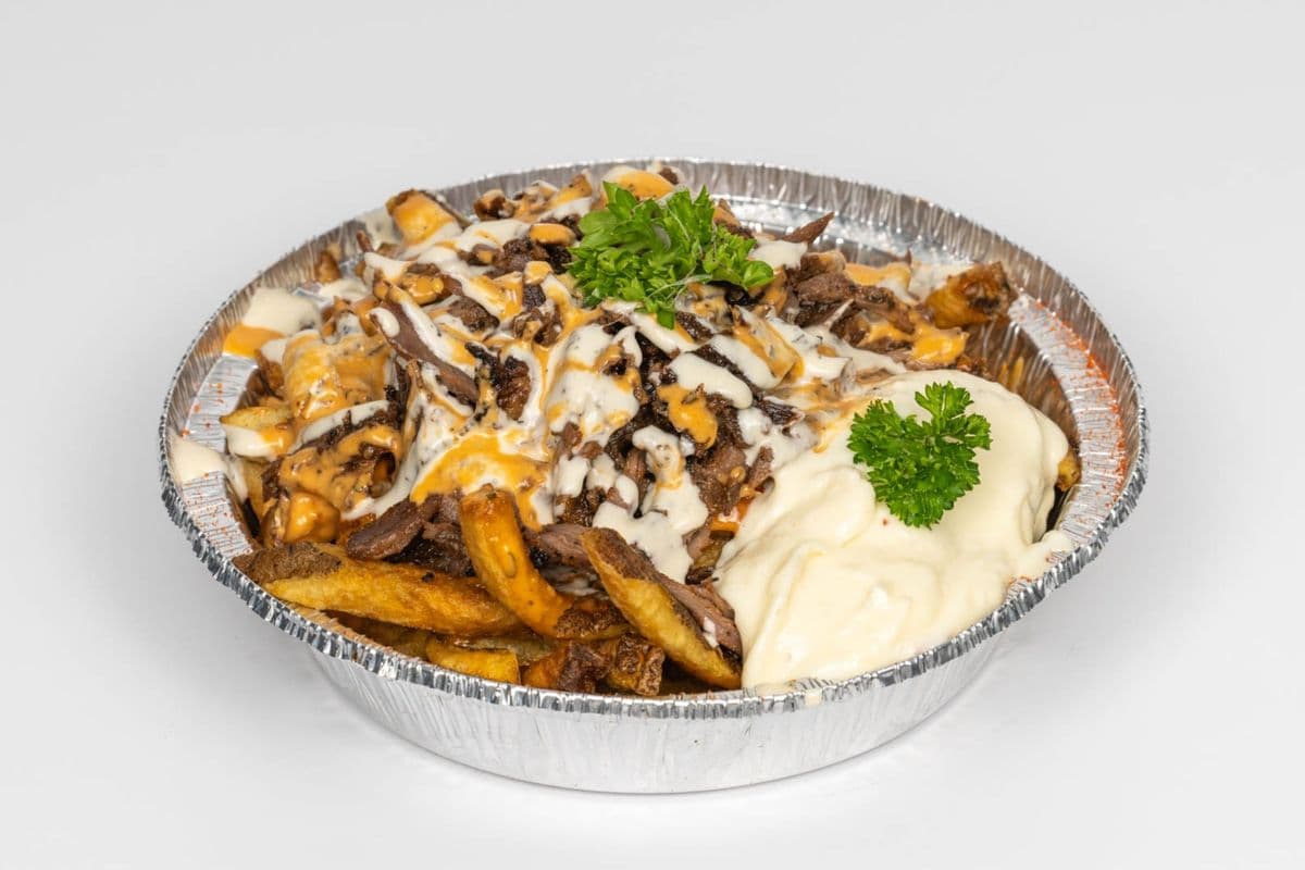Beef and Lamb Poutine Shawarma