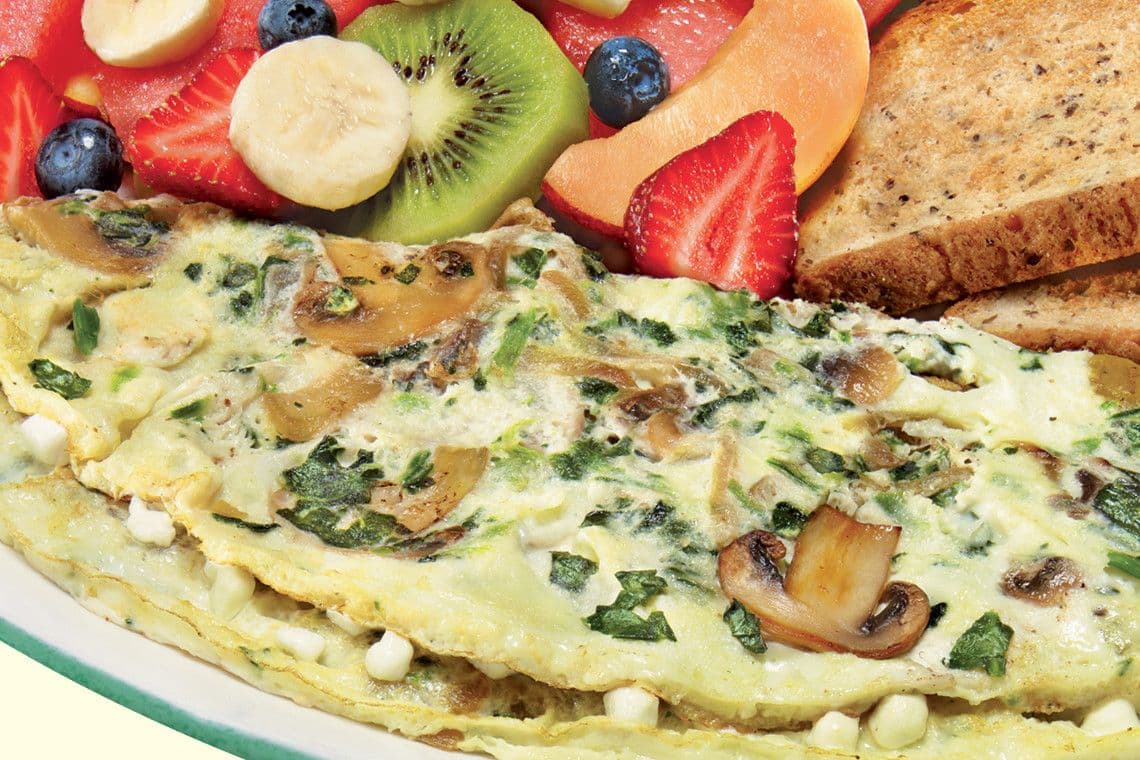 Gigi Omelette (gluten sensitive option) (970 Cals.)