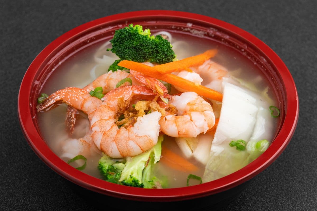 Noodle Soup with Shrimp