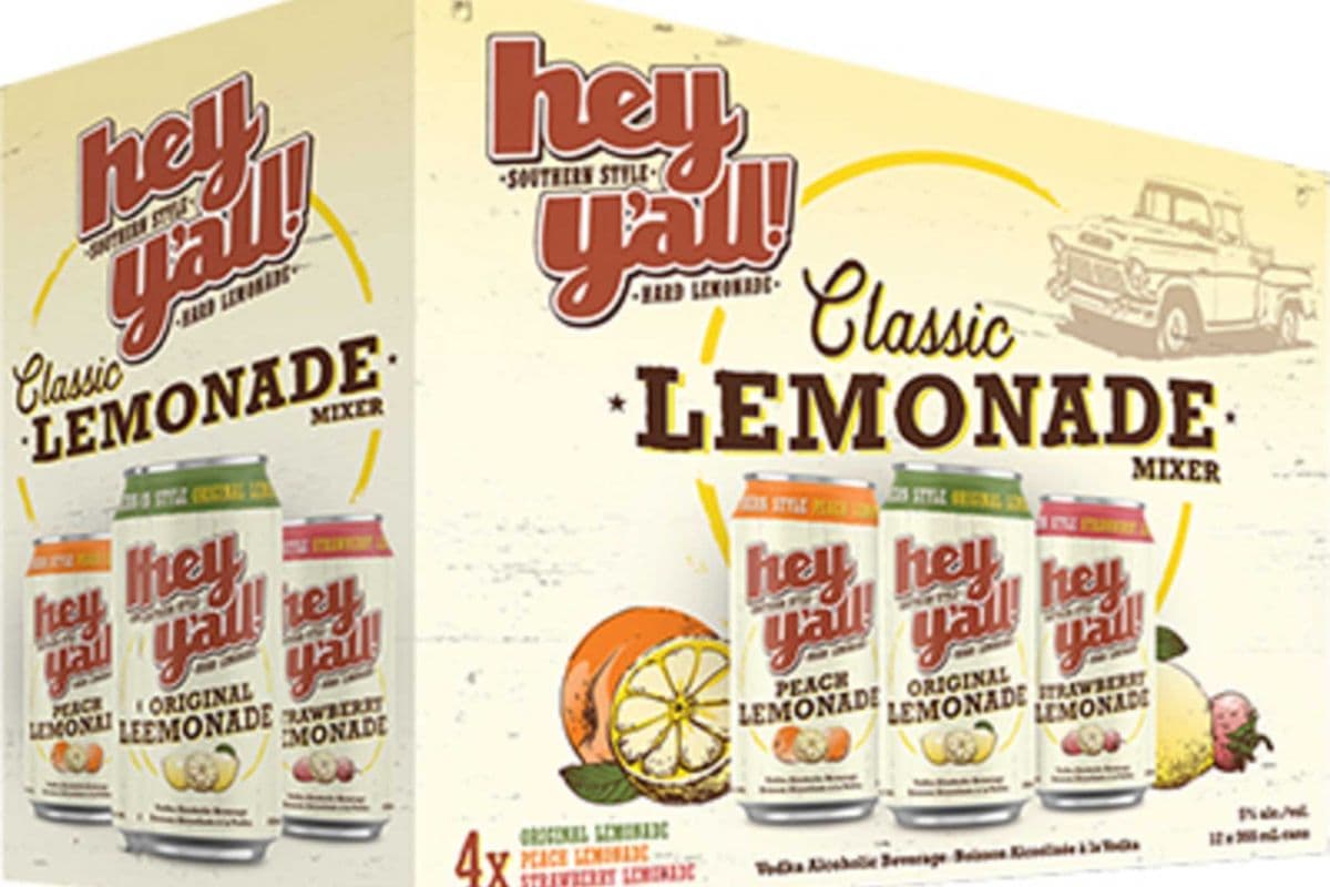 Hey Y'all Lemonade Mix Pack (12 x 355 ml Cans)