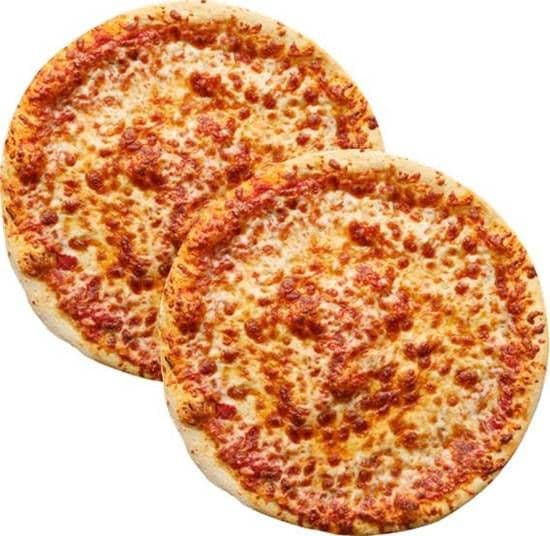 Two 14" Large Plain Pizzas / Duex pizzas grandes 14" Nature