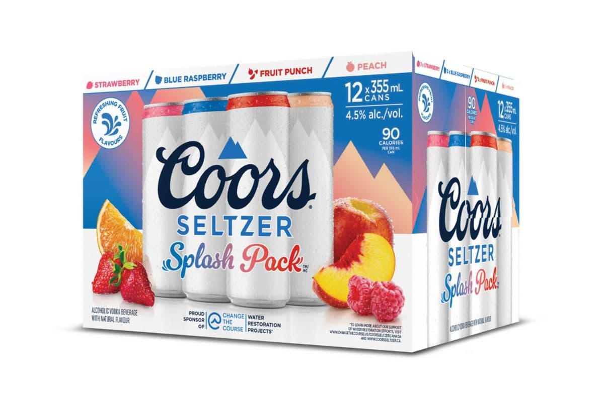 COORS SELTZER SPLASH PACK (12 x 355ML)