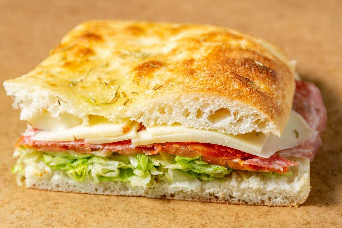 Spicy Italian Focaccia Sandwich