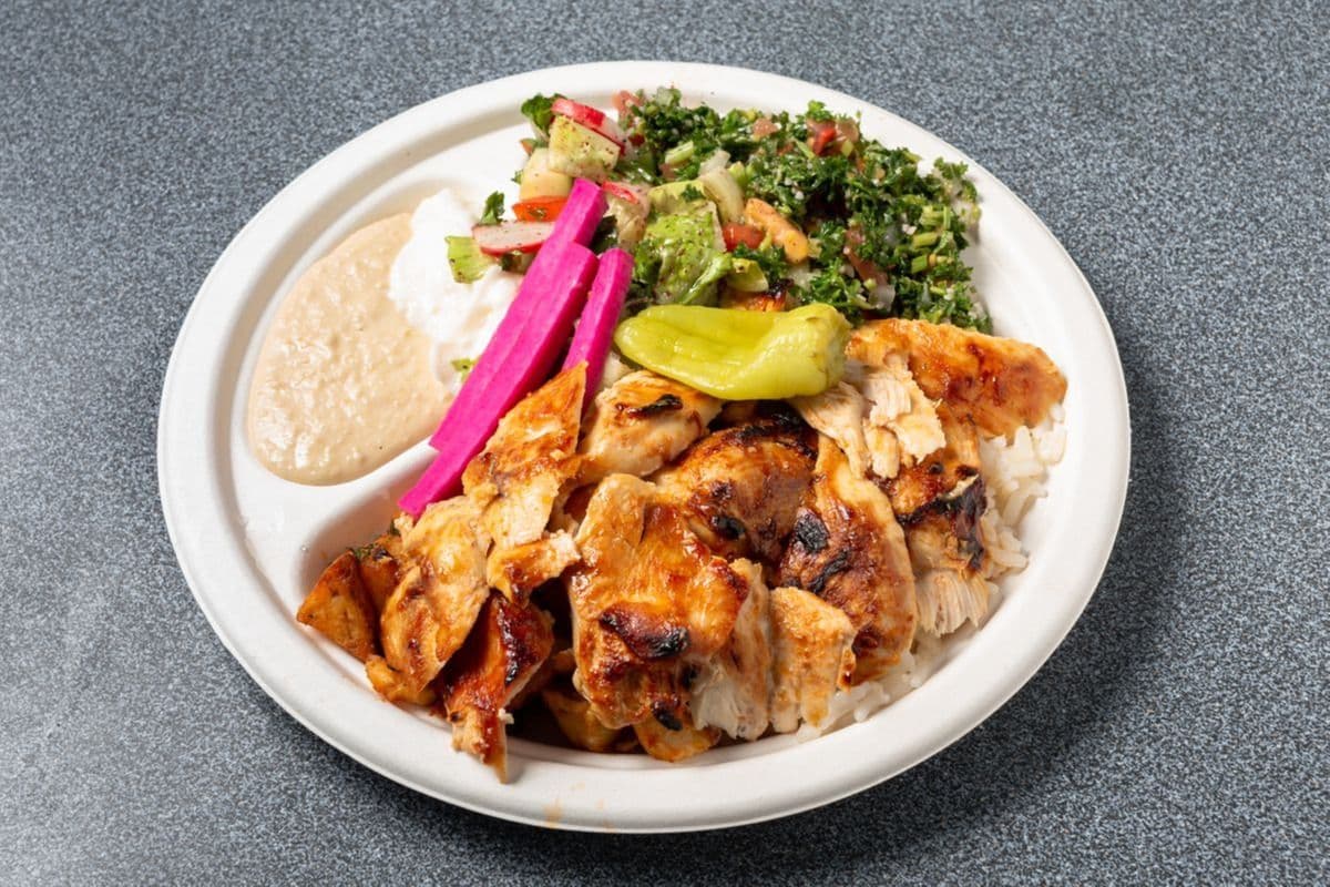 Plat santé avec poulet