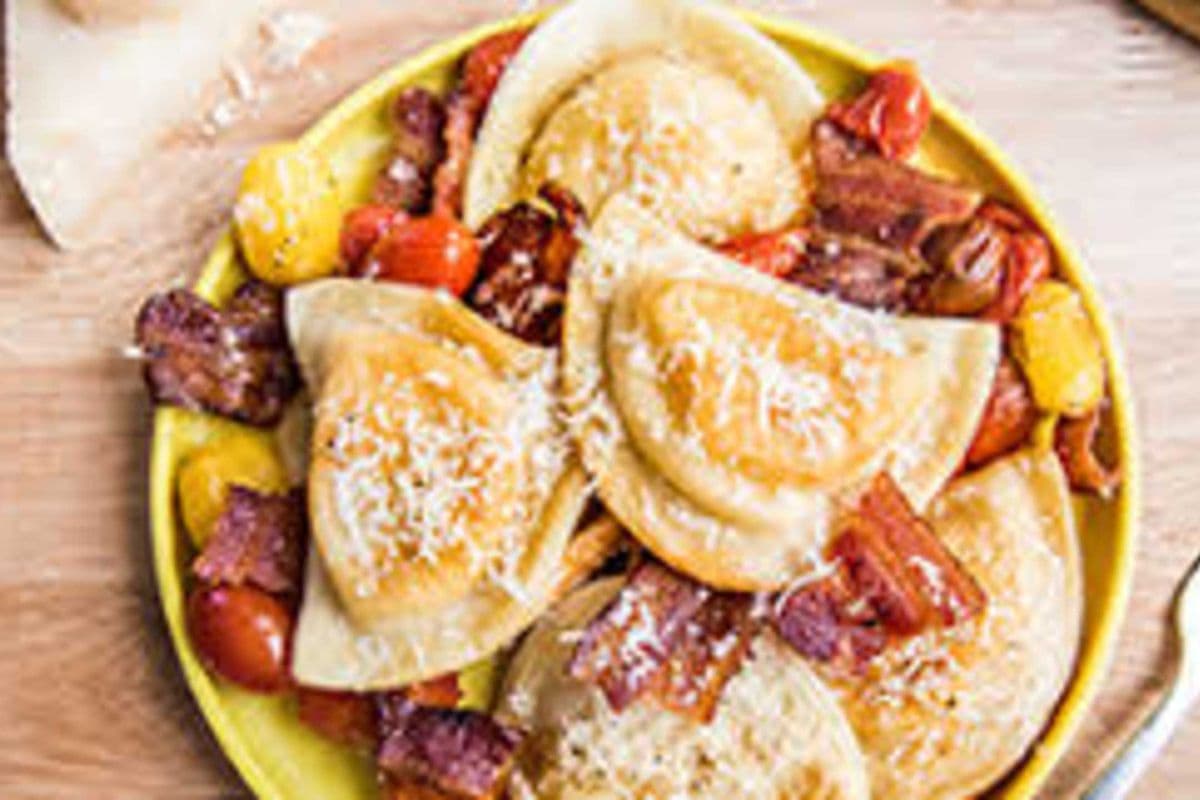Chicken Bacon Ranch Pierogi