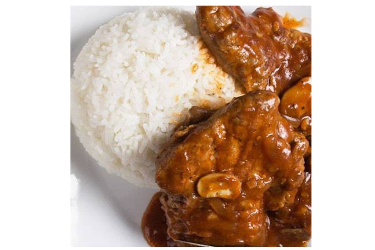 Honey Tomato Pork Chop on Rice