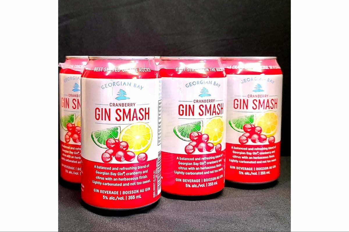 Georgian Bay Cranberry Lemon Gin Smash (355ml) (6 Cans) (6 x 355ml cans )