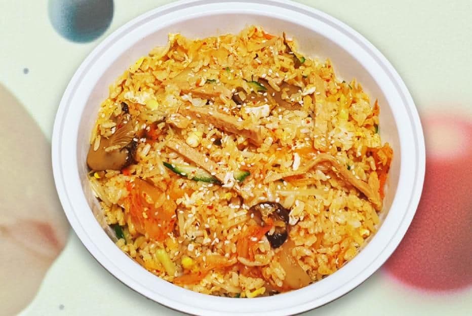 Vegetarian Kimchi Stir Fried Rice / 素韓式泡菜炒飯