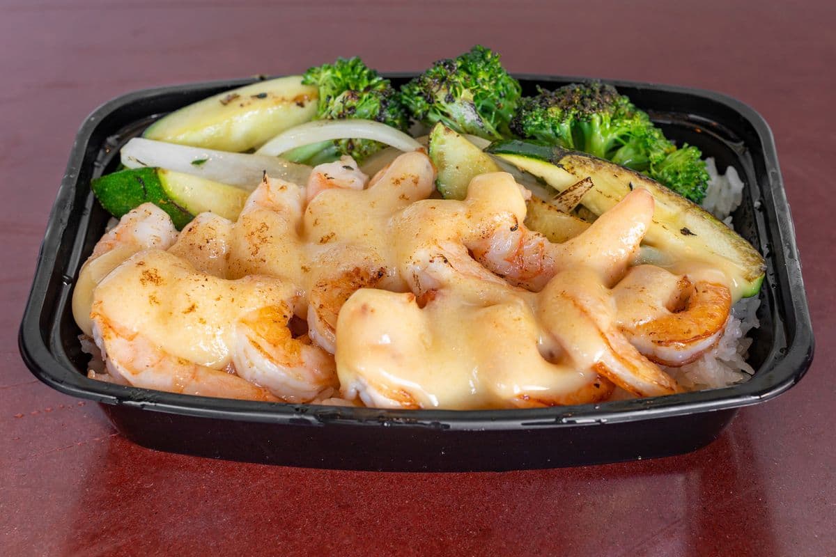 Shrimp Misonaise Rice Bowl