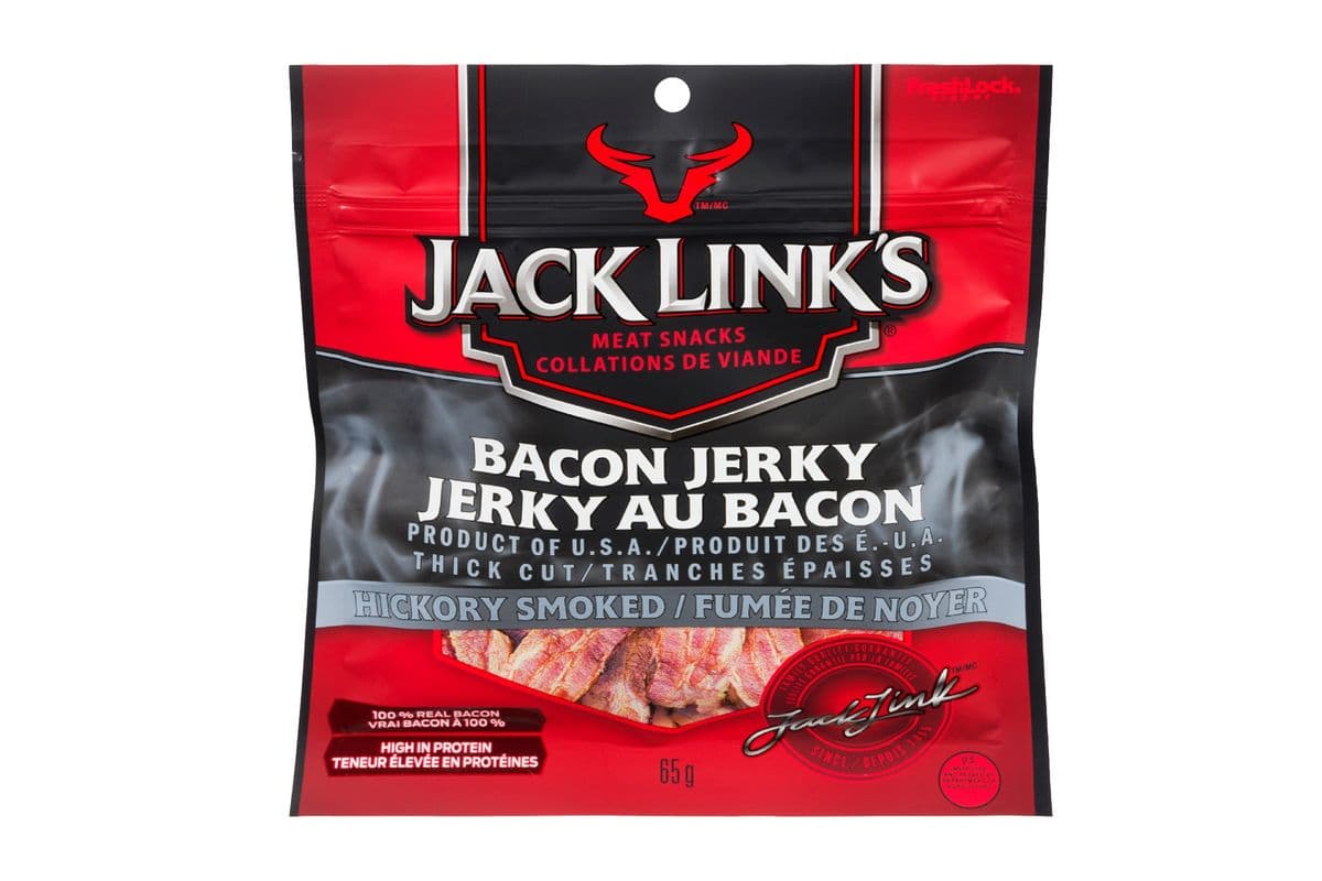 Jack Link's jerky au boeuf bacon (65g) 77140 / Jack Link's Bacon Beef Jerky (65g) 77140