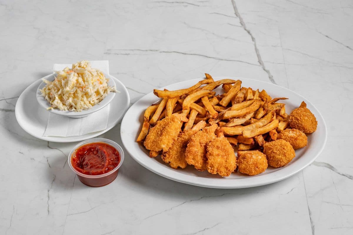 Breaded Shrimp and Scallop Dinner
