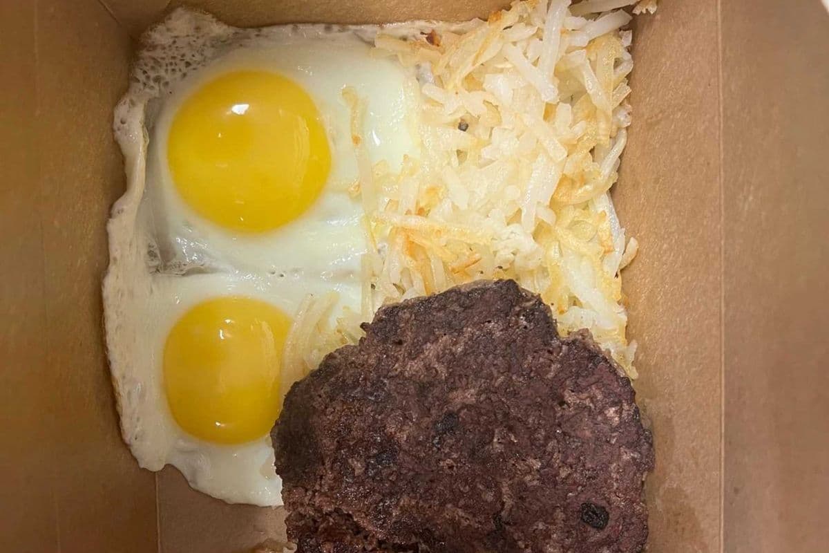 Hamburger Steak and Eggs