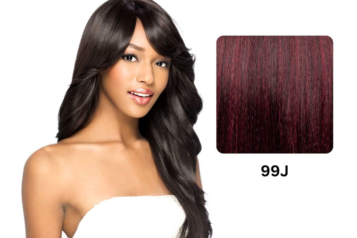 (99J) Amore Mio Layered Straight Wig With Swept Bang & Flip Out Side: AW-TABBY