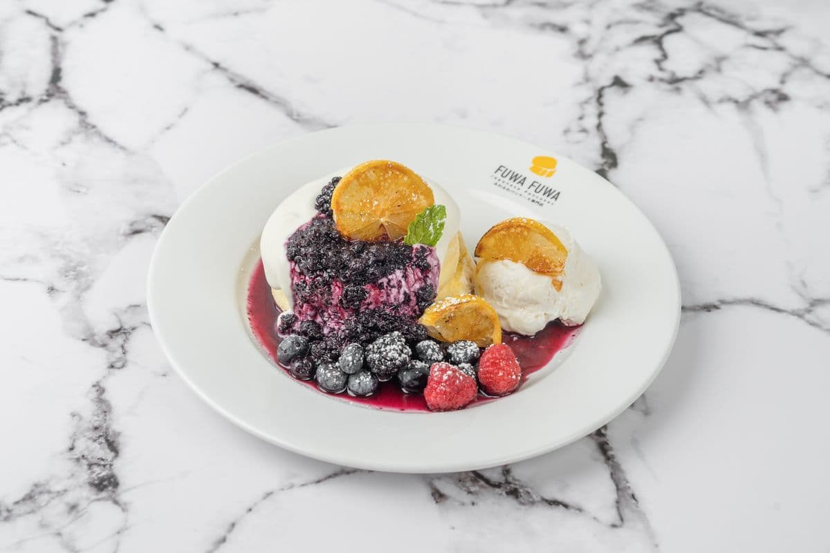 Blueberries Cheese Pancake