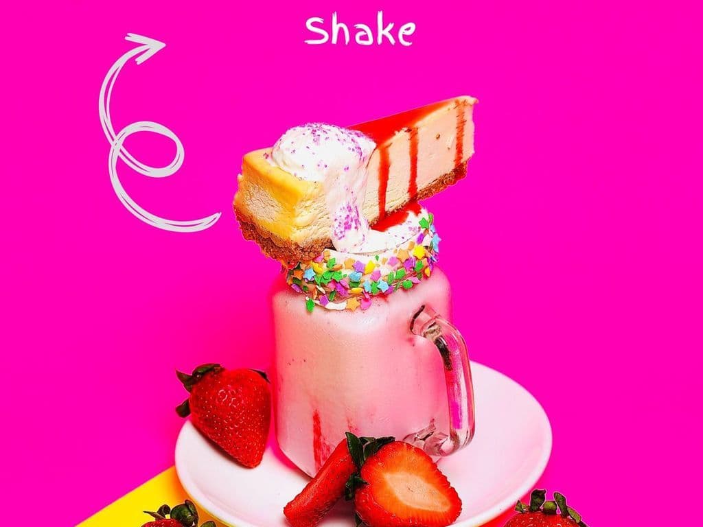 Strawberry Cheesecake Monster Shakes