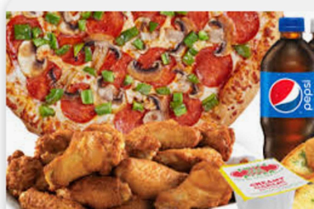 Pizza and Wings (chicken count 2 toppings)