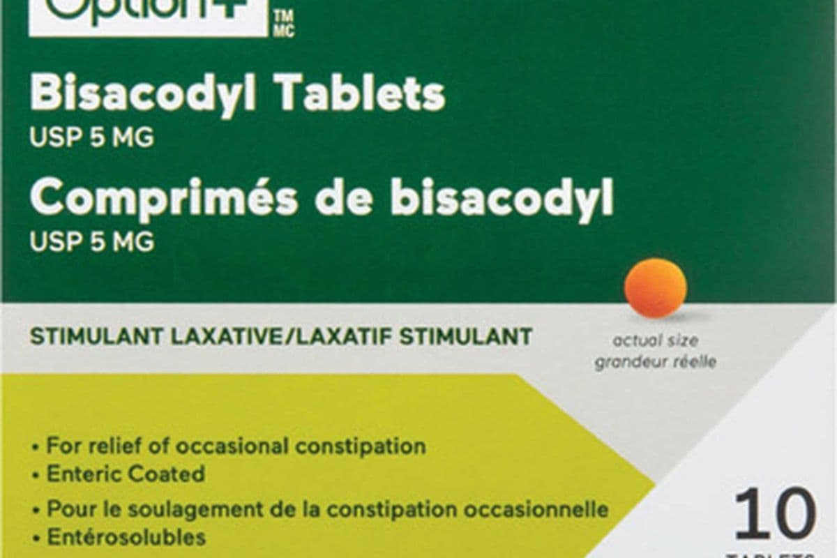 Option+ Bisacodyl Tablets (5 mg) (10 Tablets)