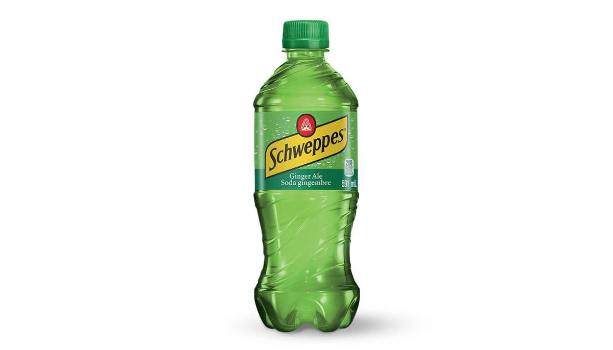 Schweppes® soda gingembre (côté)