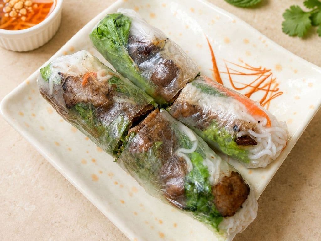 01. Grilled Pork Fresh Rolls