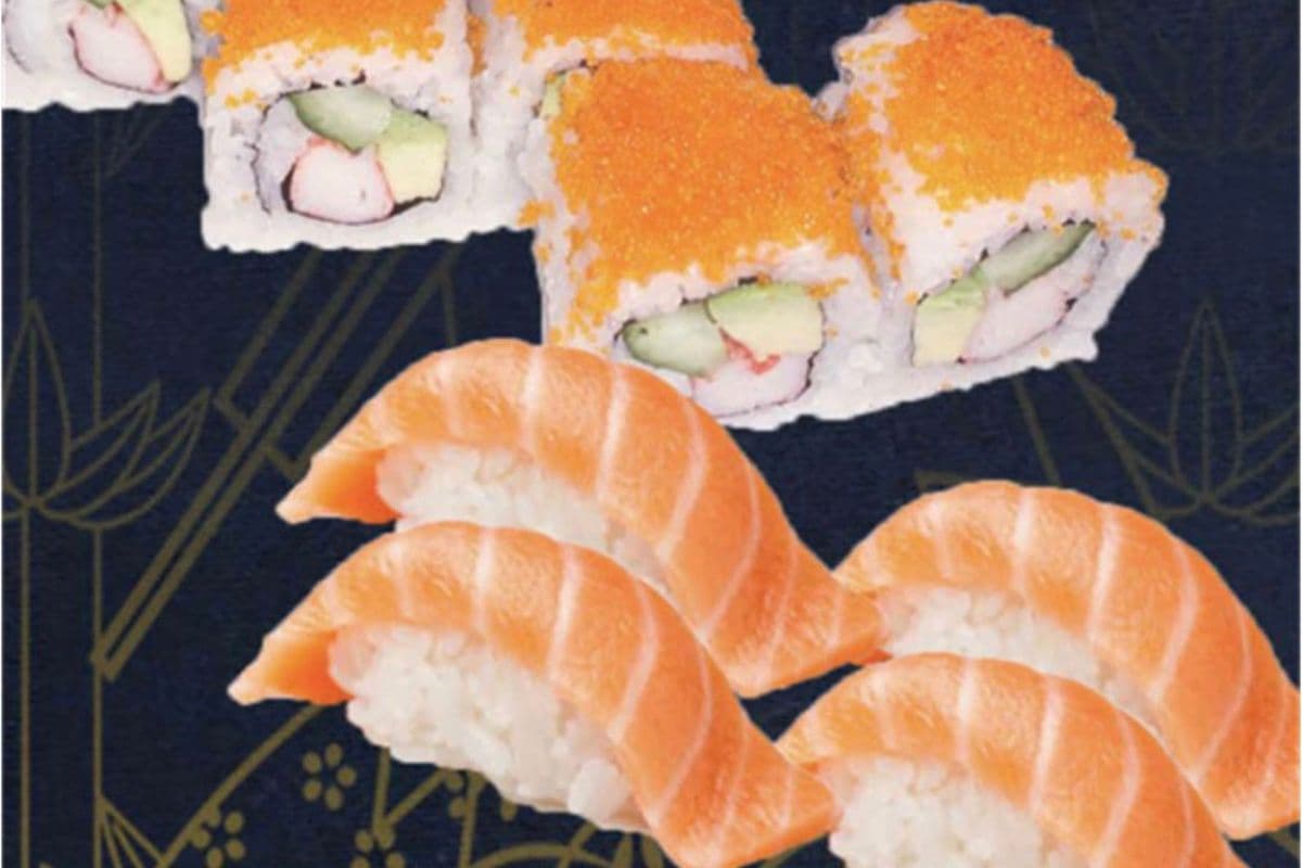 C2. Salmon Sushi (4 pcs), California Roll (6 pcs)