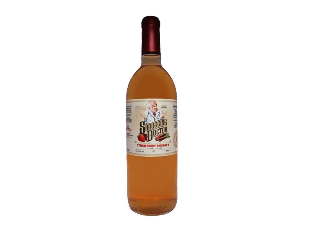 Strawberry Rhubarb Wine (750ml) (1 x 750ml)