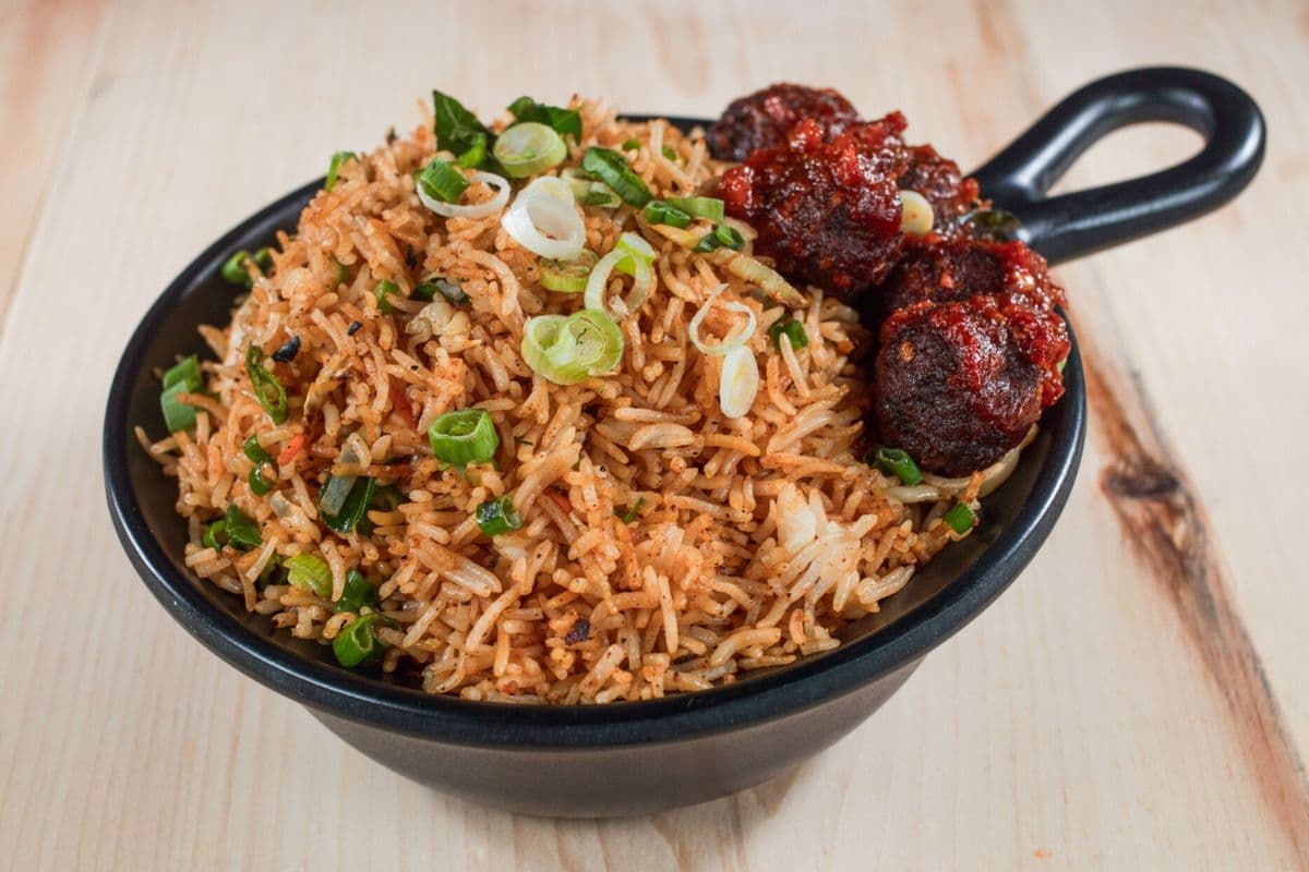 Veg Manchurian Fried Rice