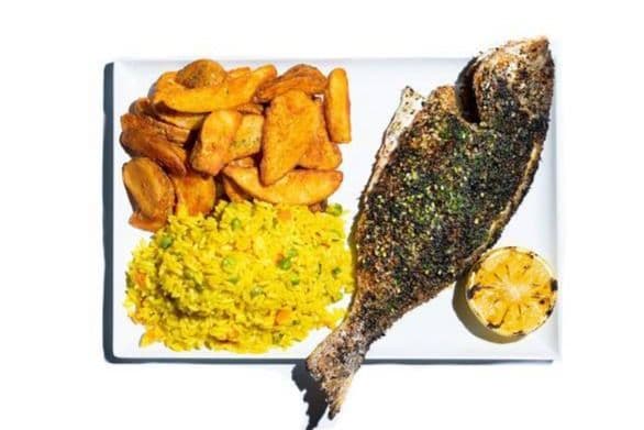 Assiette de Poisson BBQ/Grilled Fish Plate
