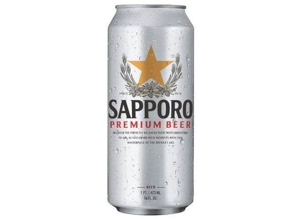 Sapporo Premium Beer, 500mL can beer (5% ABV)