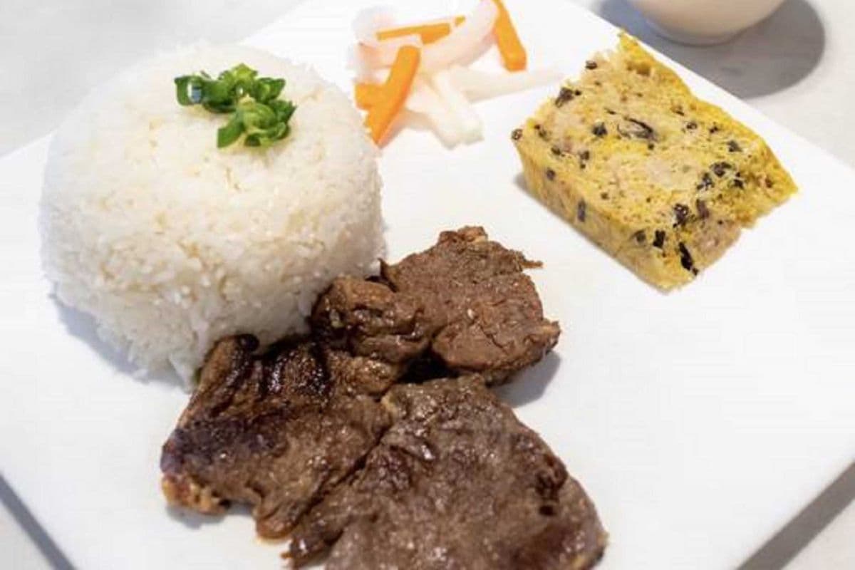 408. BBQ Beef and Steamed Egg - Bo Nuong Cha Chung