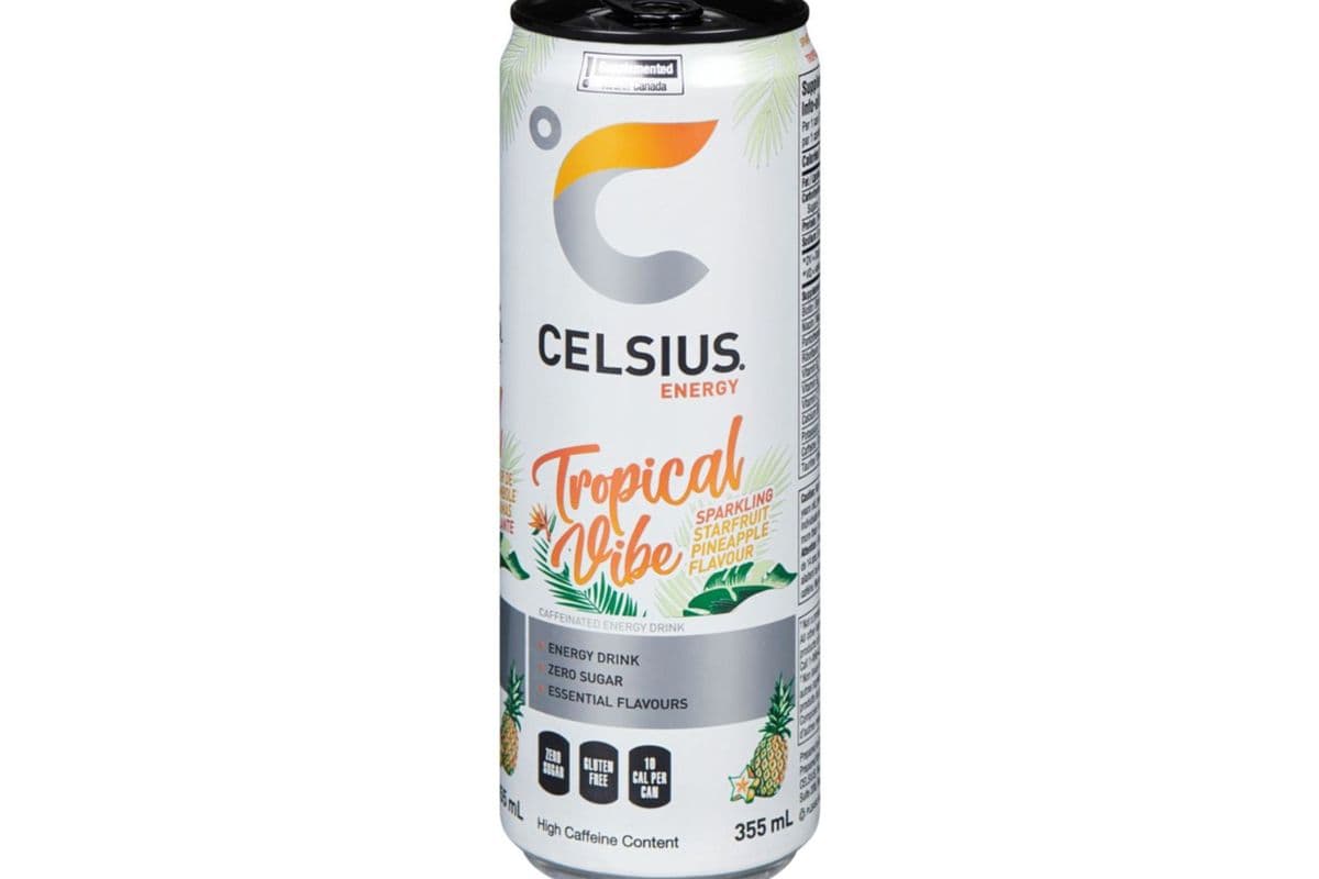 Celsius Zero Sugar Sparkling Starfruit & Pineapple Energy Drink (355 mL)