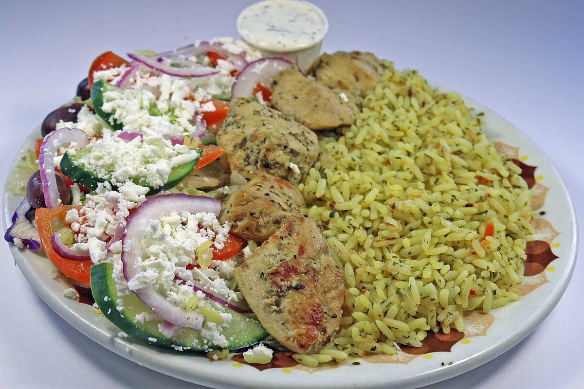 Chicken or Pork Souvlaki Mini