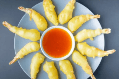 F1. Prawns with Chilli and Garlic Sauce鱼香虾