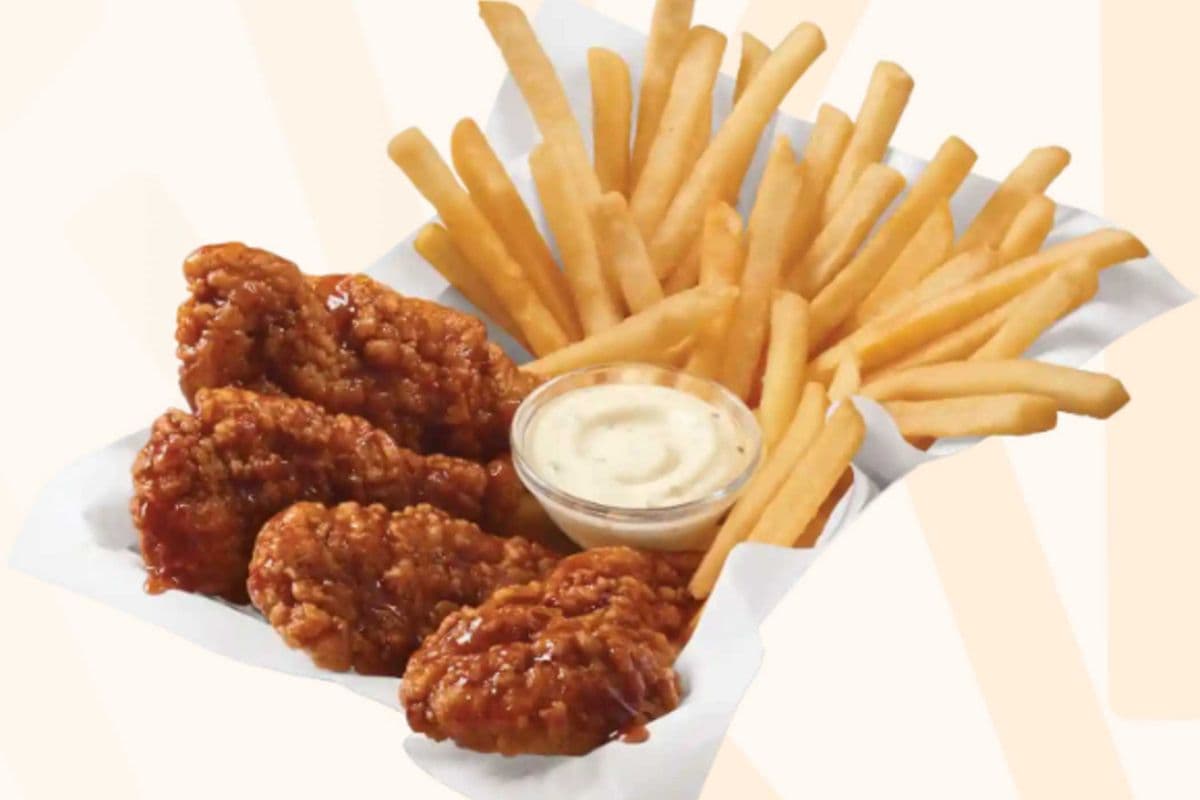 Korean BBQ Sauced & Tossed Chicken Strip Basket
