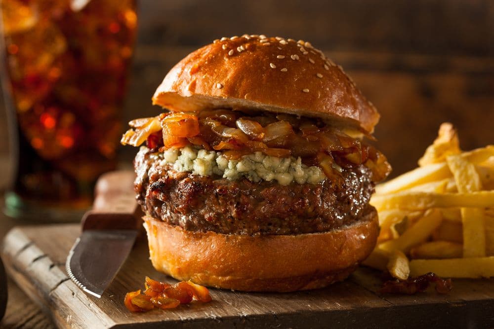 Blue Bacon Burger